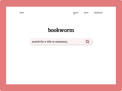 Bookworm Search Page