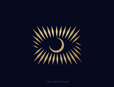 Technology Eyes Abstract Logo abuzayd brand cool creative design elegant eye eyes gold icon idea identity illustration logo luxury sign symbol tech technology ui