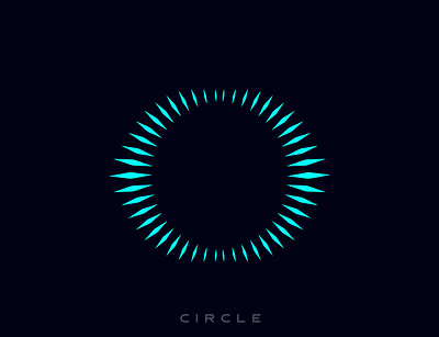 circle wave abuzayd brand circle circular cool creative design elegant icon idea identity illustration initial letter logo modern o sound voice wave