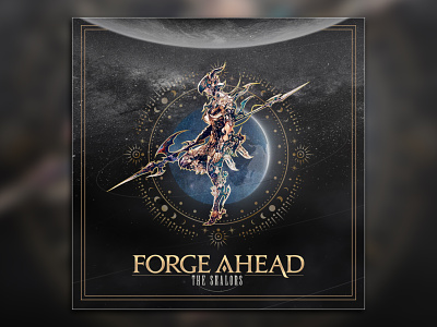 Forge Ahead album cover design fantasy final fantasy gamer geek graphic design music ska video game