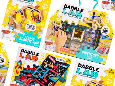Dabble Lab children craft games graphic design kids packaging science steam stem toy toys