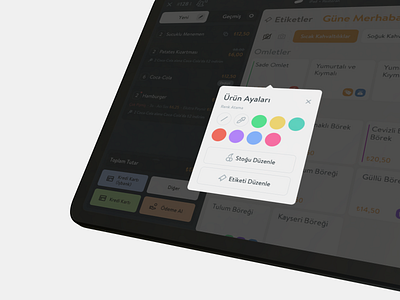 Color Tag (POS System) app color color palette design icon ios minimal pos product tag ui ux