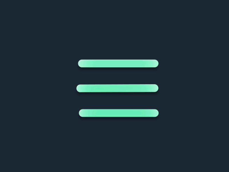 Menu & Back Animation motion gif animation menu open back ios