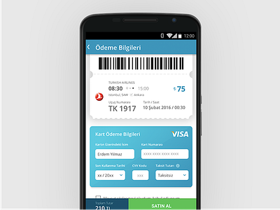 Boarding Pass & Payment boarding pass card credit card pass payment sketch ui user interface