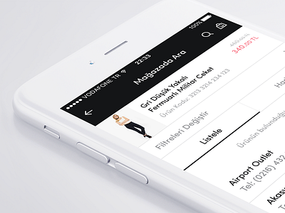 Find Store address find ios list map product shop store ui ux