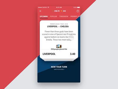 Swipe ACCA Cards Prototype acca animation app betting card design experience gif ios iphone minimal mobile mobile animation princple ui ux
