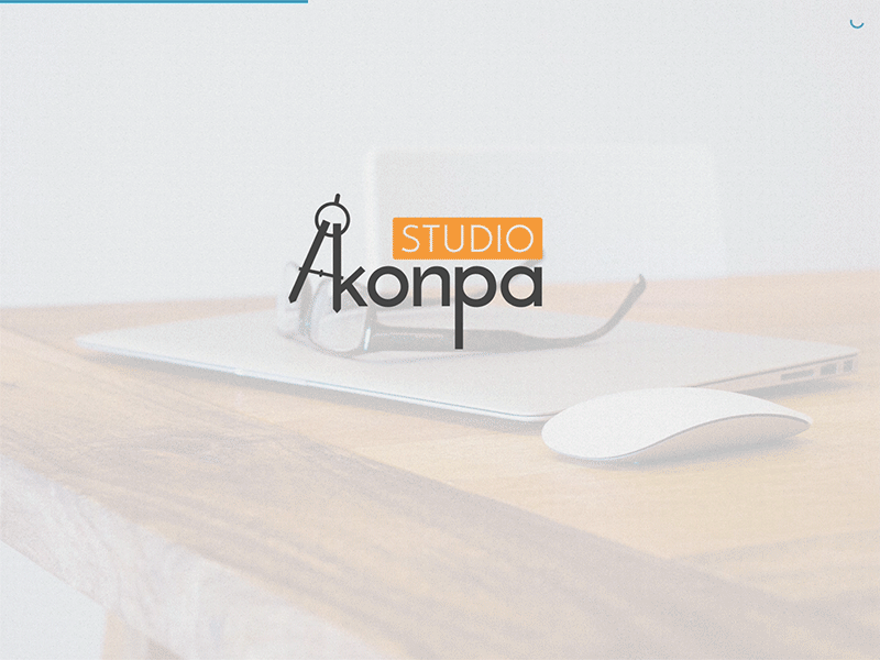 Studio Konpa landing animation framer landing menu