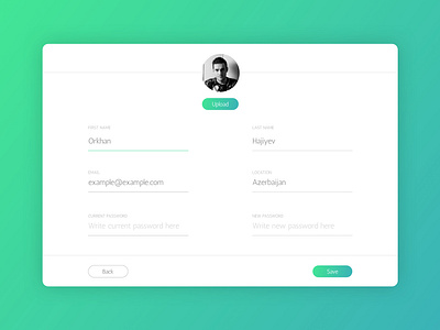 Daily UI #007 - Hint: Design settings for something. by Orkhan on Dribbble