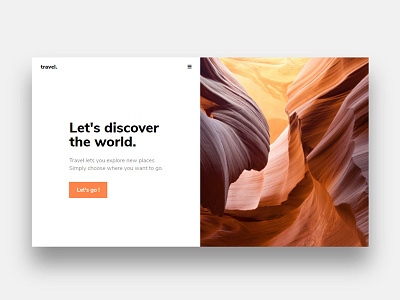 Travel Landing Page - HTML + CSS css html landing minimal page simple travel