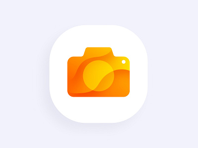 Icons app camera design gradient icon interactive kiosk orange tech ui