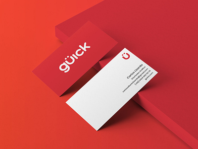 güick Business Cards branding business card business card design card colorful design flat food delivery app icon identity design logo minimal stationery stationery design