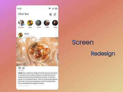 Redesign-Mobile screens