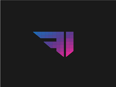 First Iteration color design f first game gradient graphic i iteration logo personal wip
