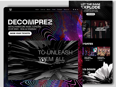 Decomprez Event Landing Page