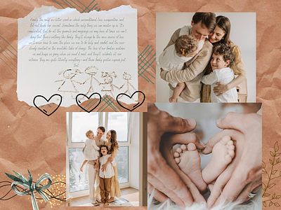 Family collage template collage template