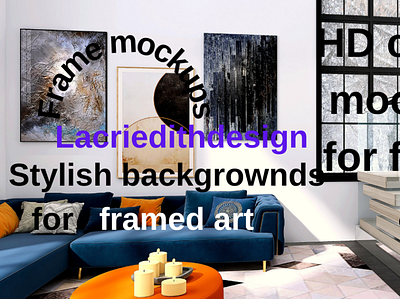 Frame mockups 3d hd backgrownds framed mockups graphic design mockups template