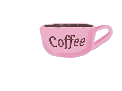 Digital goodies. Empty background Coffee cup