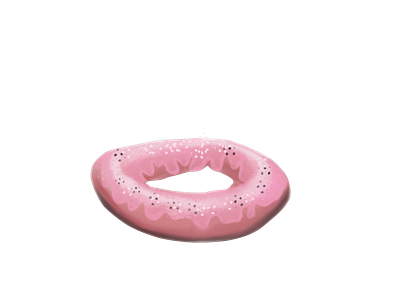 No background donut illustration