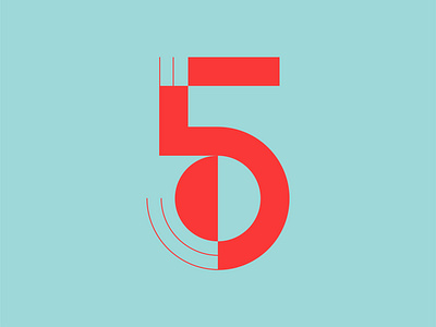 36 Days of Type: 5 36 days of type color customtype design geometric type typography vector