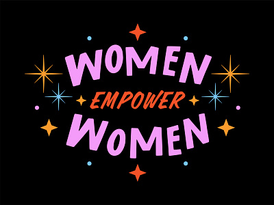 Women Empower Women color crossfit design gym merch design quote retro shirt type typography women women empowerment