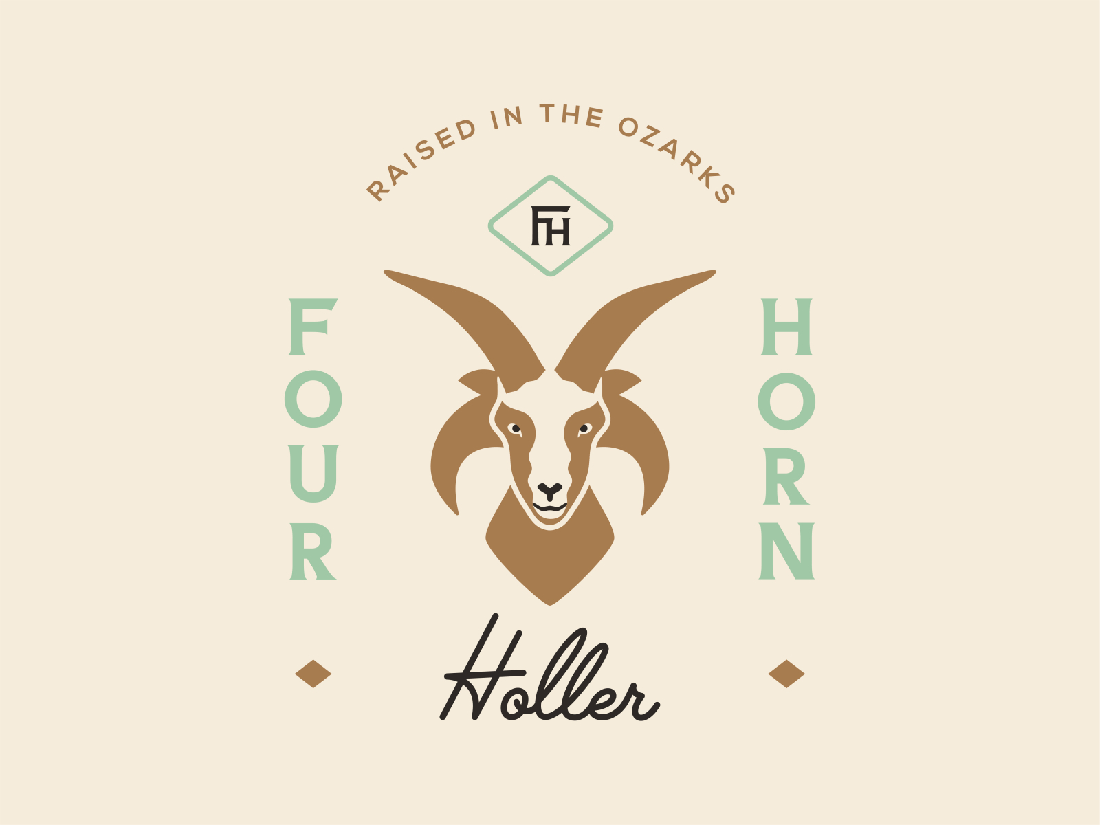 Four Horn Holler: Branding System by Debbie Trout on Dribbble