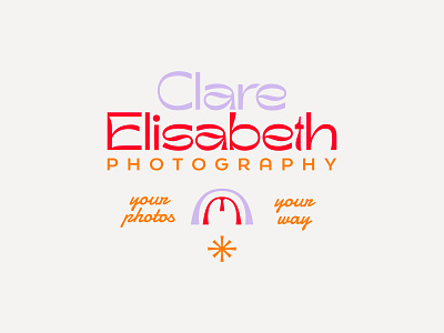 Clare Elisabeth Photography: Unchosen Concept brand design branding branding system color design fun graphic design icon illustration logo logo system logomark logotype photography playful type typography vector