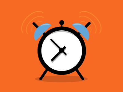 Alarm Clock alarm clock clock morning orange ringing time