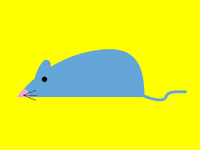 Mouse design graphic design illustration minimal mouse poster squeak