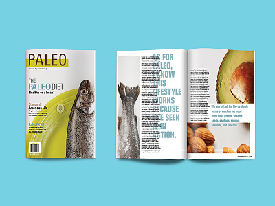 Paleo Magazine design editorial food graphic design healthy layout magazine paleo