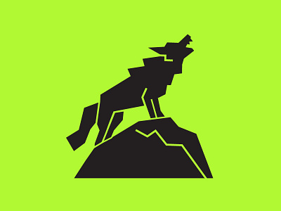 Wolf color design green lime logo similarity symbol symbology wolf