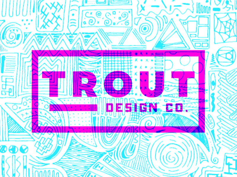 Trout Design Co. Branding animation applications branding design design studio identity logo logotype mockups pattern sketches trout