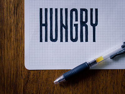 Hungry grid hand lettering hungry ink photo sketch type typography