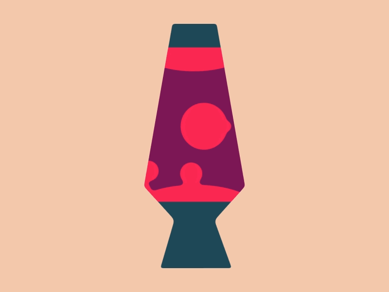 Lava Lamp 90s animation calming chill graphics groovy lava lamp motion vector