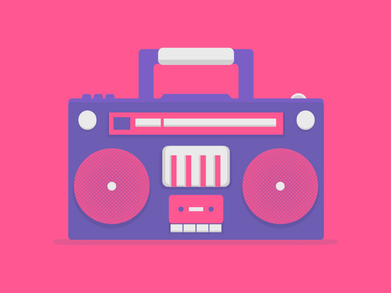 Boombox by Debbie Trout on Dribbble