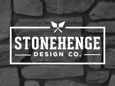 Stonehenge Design Co. badge badge design branding hardscape identity logo masonry stonework