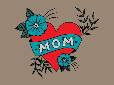 Mother's Day illustration mom mom tattoo mothers day sketch tattoo