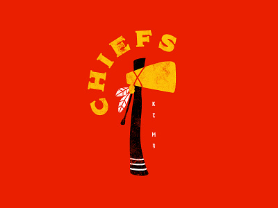 Chiefs chiefs design football icon illustration kansas city sketch vector