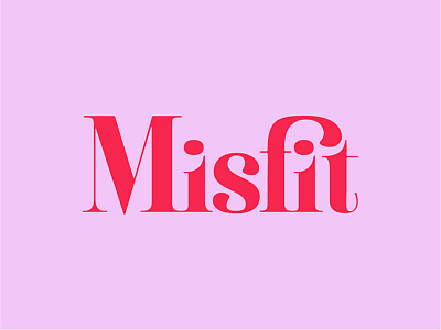 Misfit color custom customtype design misfit type typography vector