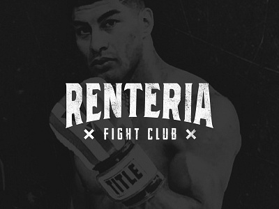 Renteria Fight Club branding design fight icon identity logo logotype mark martial arts merchandise merchandise design mma texture type typography vector