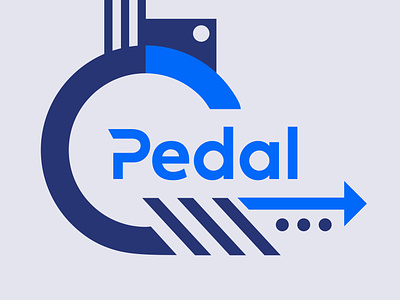 Pedal animation app branding color design elements geometric icon identity illustration logo pattern system vector