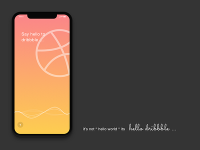 Hello Dribbble