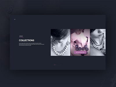 Slider black dark gallery interface jewellery photo portfolio shot slider ui web design work