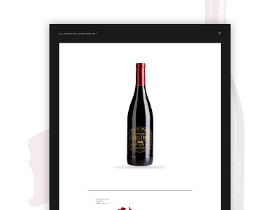 Brewery website- Ecommerce brewery design ecommerc interface minimal project red sketch ui web deisgn