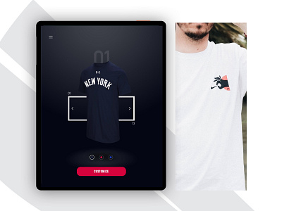 Brand store app design interface minimal onboard project sketch tablet ui ux