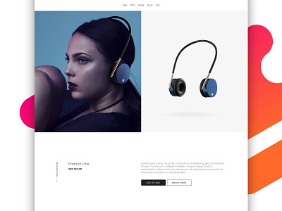 Microsite for Headphones