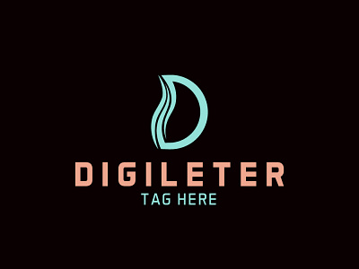 D letter logo design