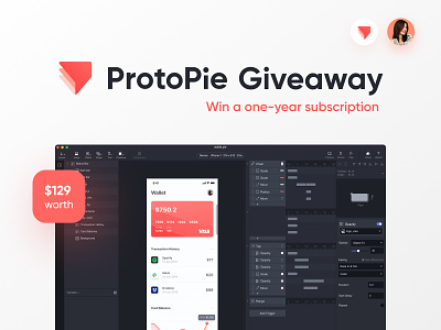 ProtoPie Giveaway! 🎁 contest free freebie gift giveaway license mobile protopie tool win