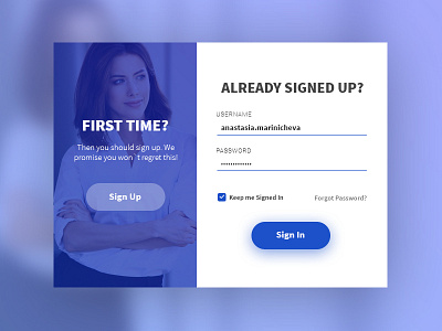 Login Form form gradient interface login sign in sign up ui user