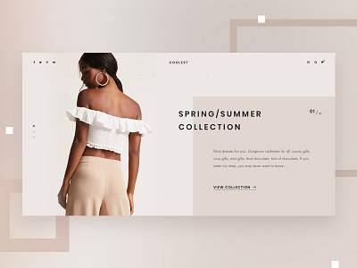 Creative Minimal Ecommerce Home Page