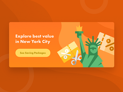 Banner ad banner block card discount flat new york nyc price sale